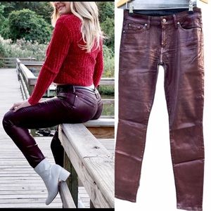 7 For All Mankind Womens Coate Skinny Fit Jeans 29